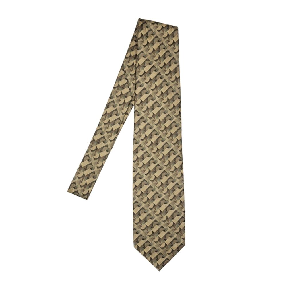 Van Heusen Stain Resistant Necktie All Silk Men's Tie Half Circle Pattern